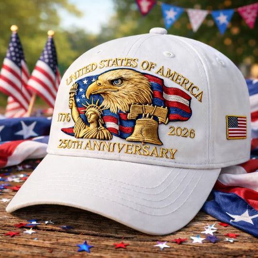 America’s 250th Anniversary Eagle Heritage Premium Embroidered Hat
