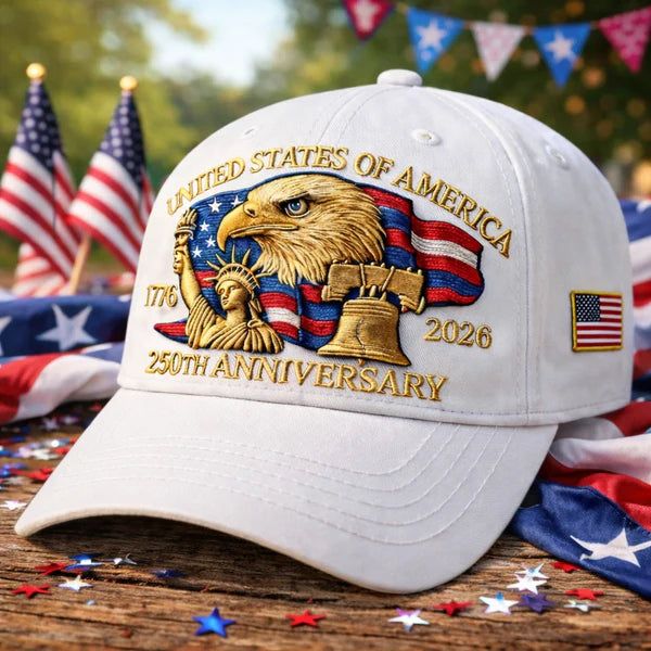 America’s 250th Anniversary Eagle Heritage Premium Embroidered Hat