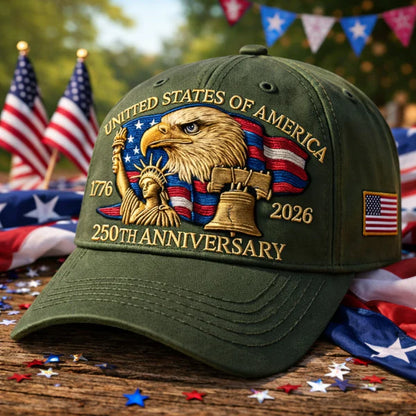 America’s 250th Anniversary Eagle Heritage Premium Embroidered Hat
