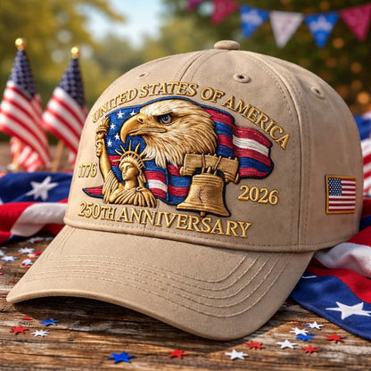 America’s 250th Anniversary Eagle Heritage Premium Embroidered Hat