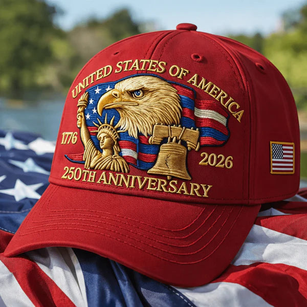 America’s 250th Anniversary Eagle Heritage Premium Embroidered Hat