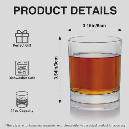 Personalized 250th Anniversary Whiskey Glass – Custom Name Patriotic Gift for Men